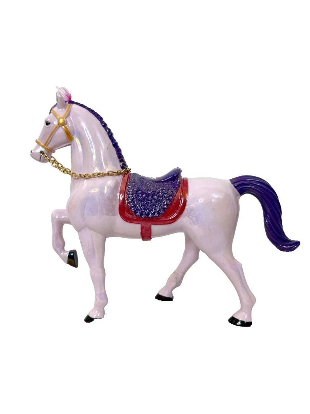 Disney on Ice Horse Iridescent Pink Purple Souvenir Toy 10" Collectible Standing